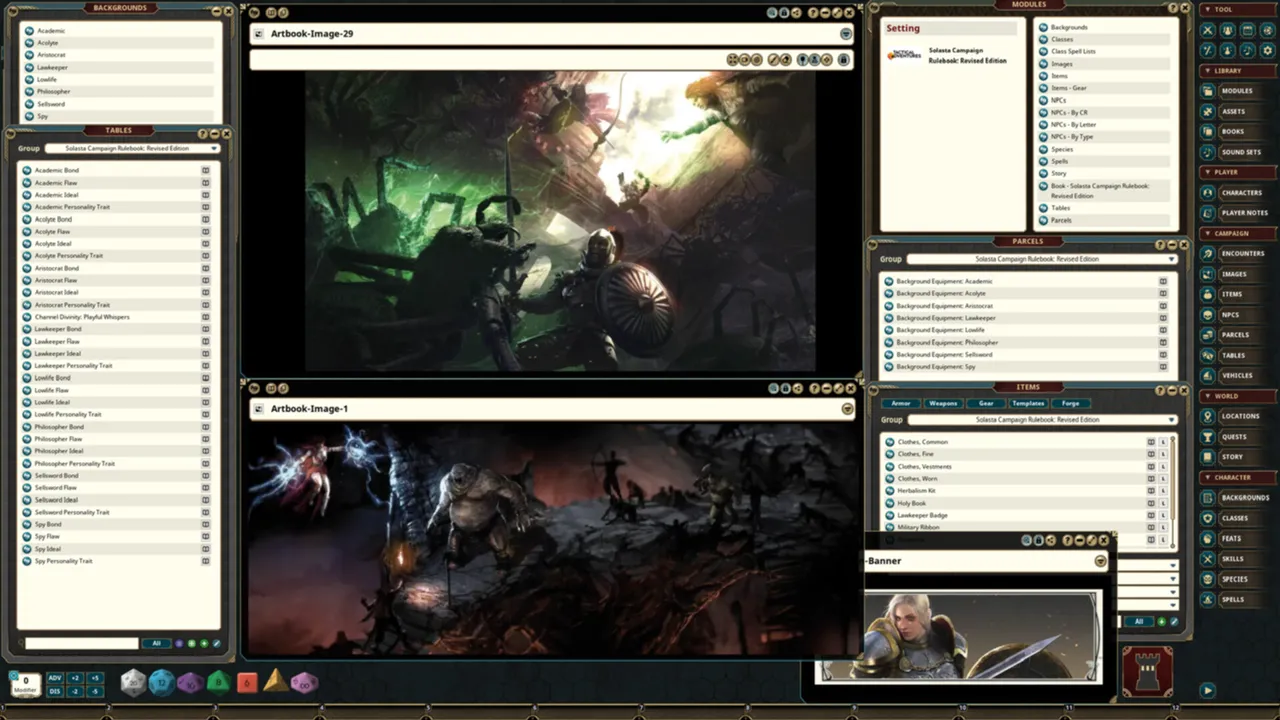 Fantasy Grounds - Solasta Campaign Rulebook Screenshot 5