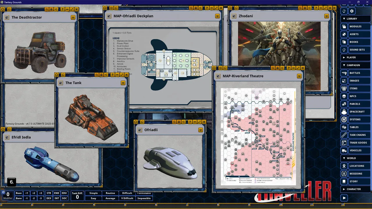 Fantasy Grounds - Traveller - The Fifth Frontier War: The Riverland Screenshot 3