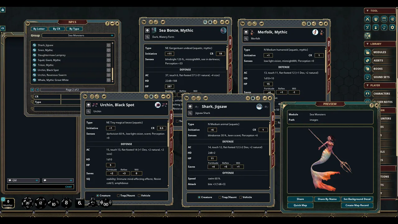 Fantasy Grounds - Sea Monsters Screenshot 1