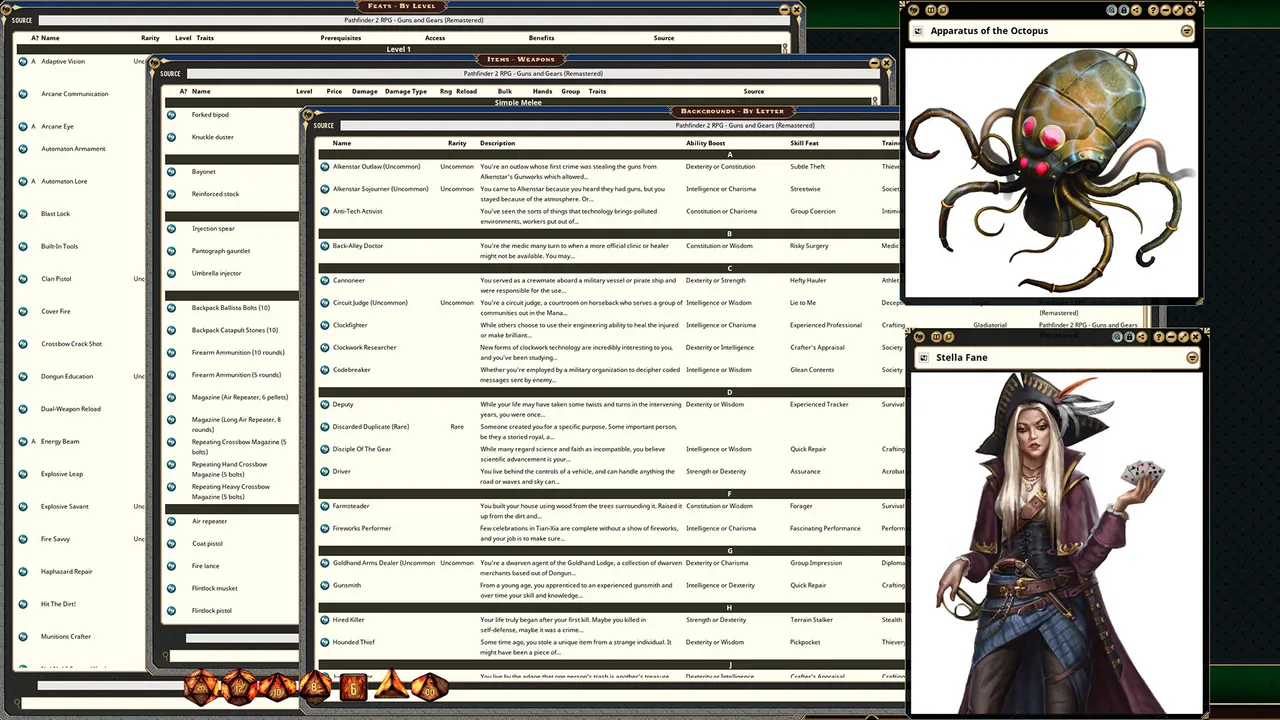 Fantasy Grounds - Pathfinder 2 RPG - Guns & Gears (Remaster) Screenshot 0