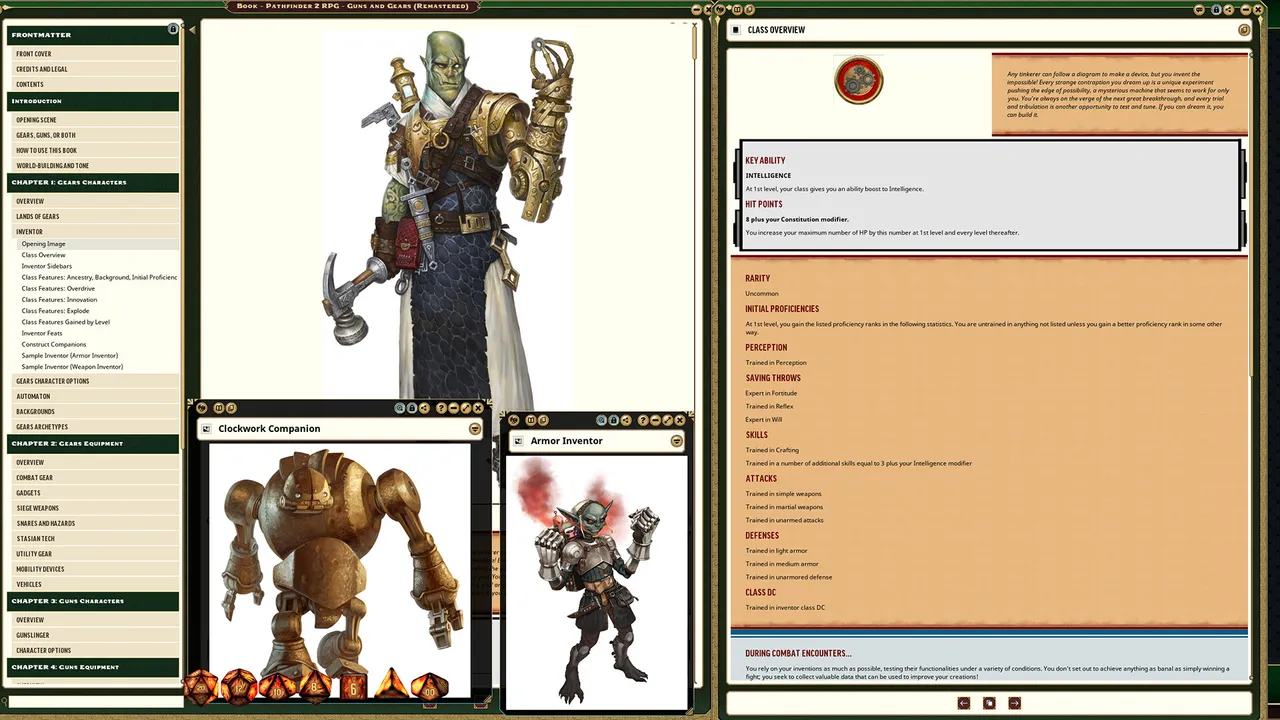 Fantasy Grounds - Pathfinder 2 RPG - Guns & Gears (Remaster) Screenshot 1