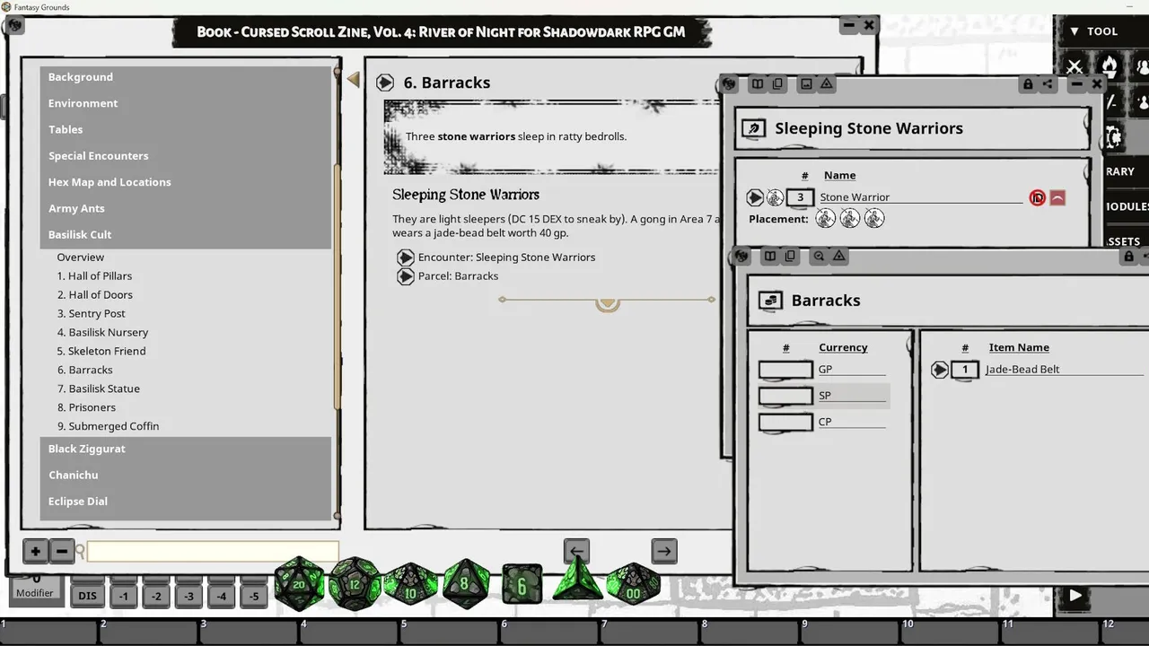 Fantasy Grounds - Cursed Scroll #4: River of Night for Shadowdark RPG Screenshot 1