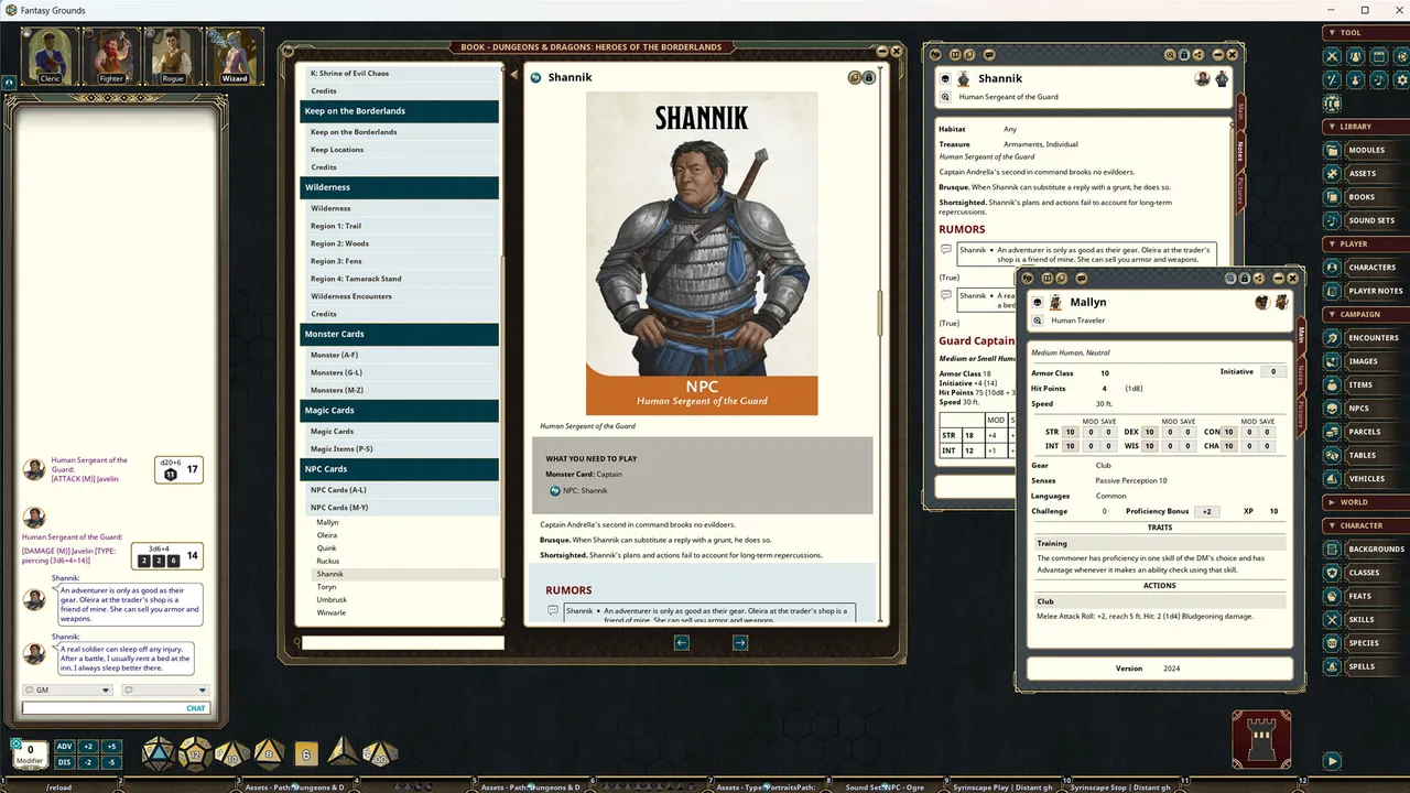 Fantasy Grounds - Dungeons & Dragons Starter Set: Heroes of the Borderlands Screenshot 0