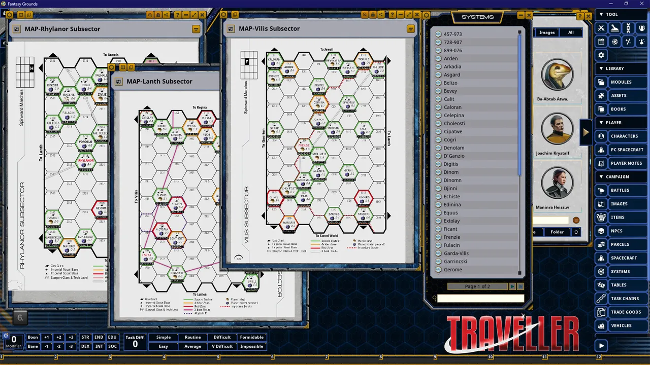 Fantasy Grounds - Traveller - Whispers on the Abyss Screenshot 4