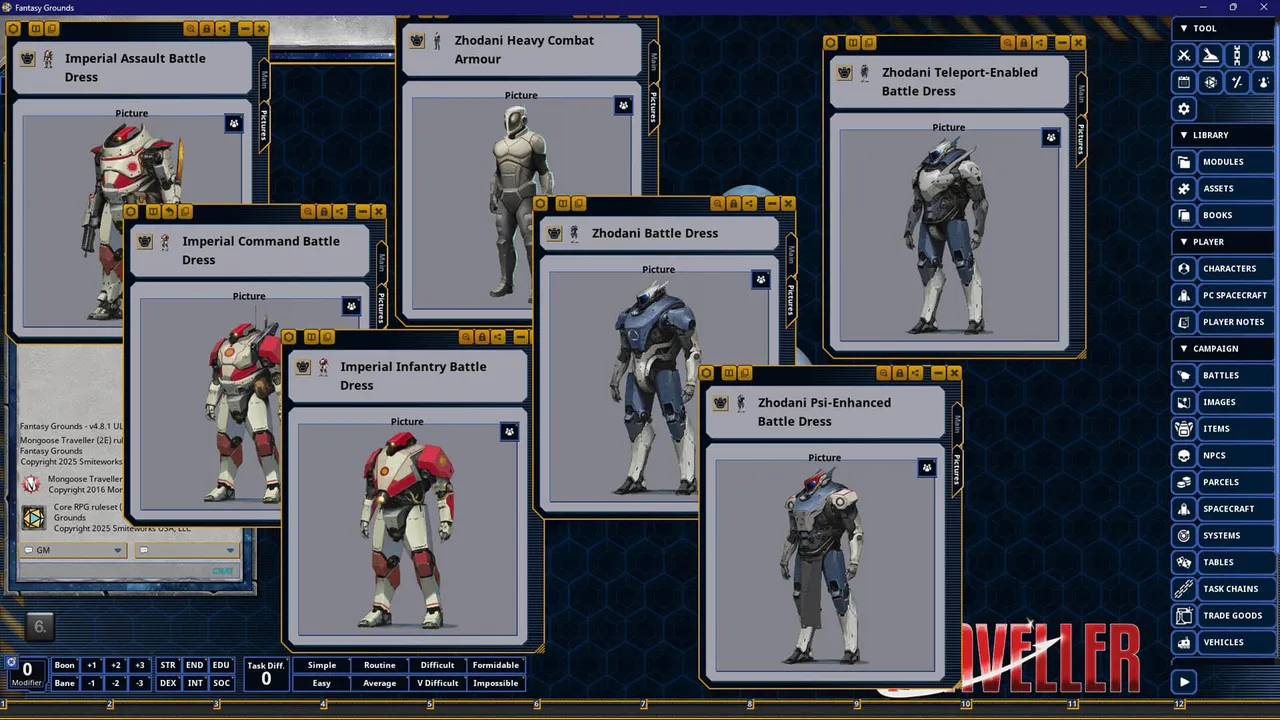 Fantasy Grounds - Traveller - The Fifth Frontier War: Armies of the Fifth Frontier War Screenshot 1