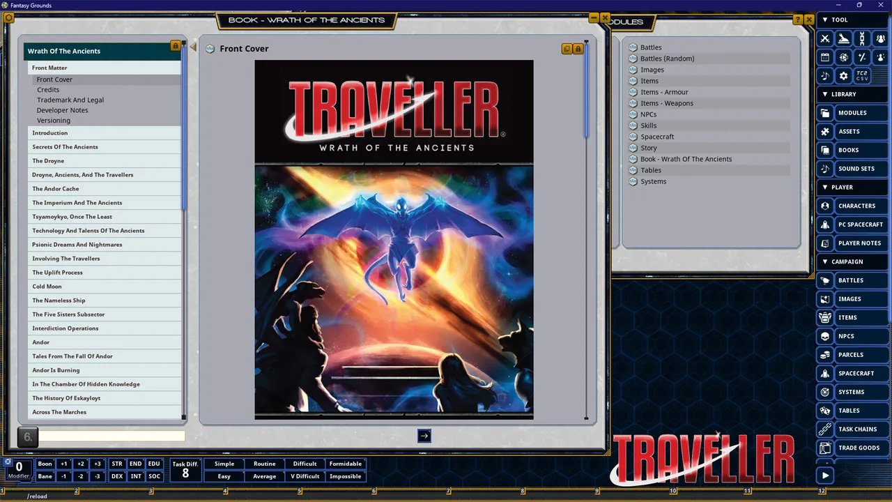 Fantasy Grounds - Traveller - Wrath of the Ancients Screenshot 0