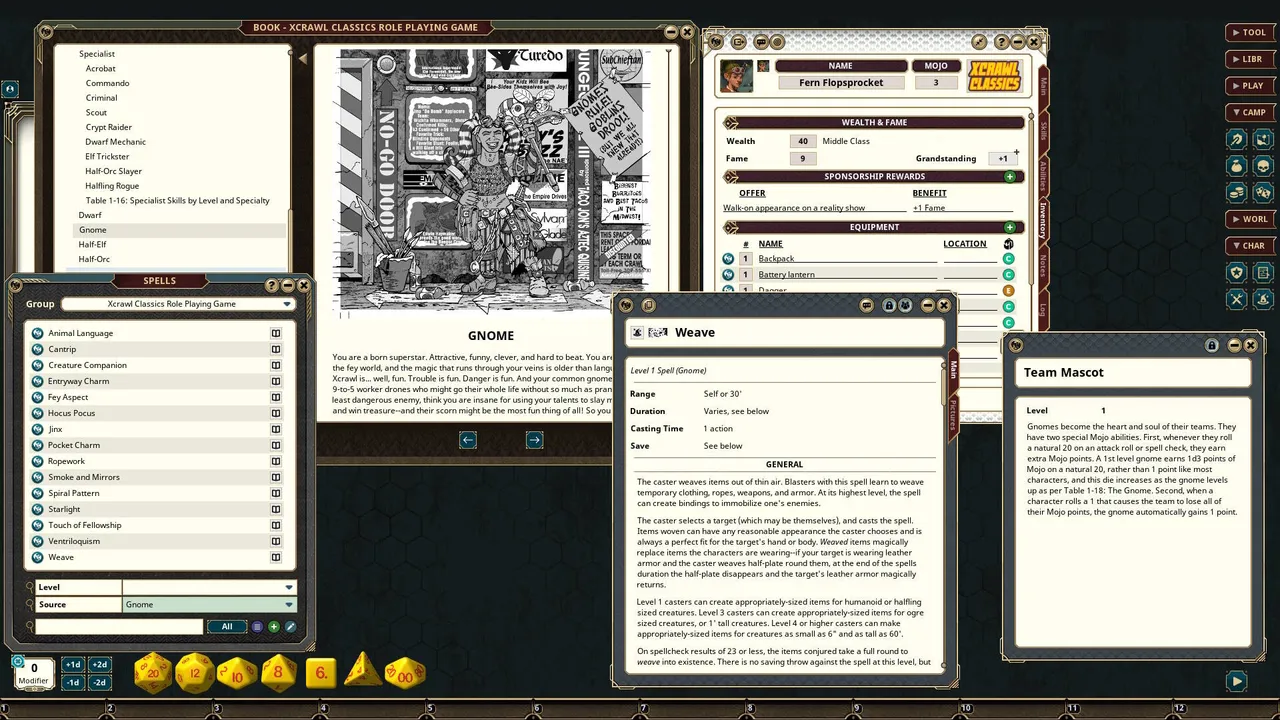 Fantasy Grounds - Xcrawl Classics Role-Playing Game Screenshot 4
