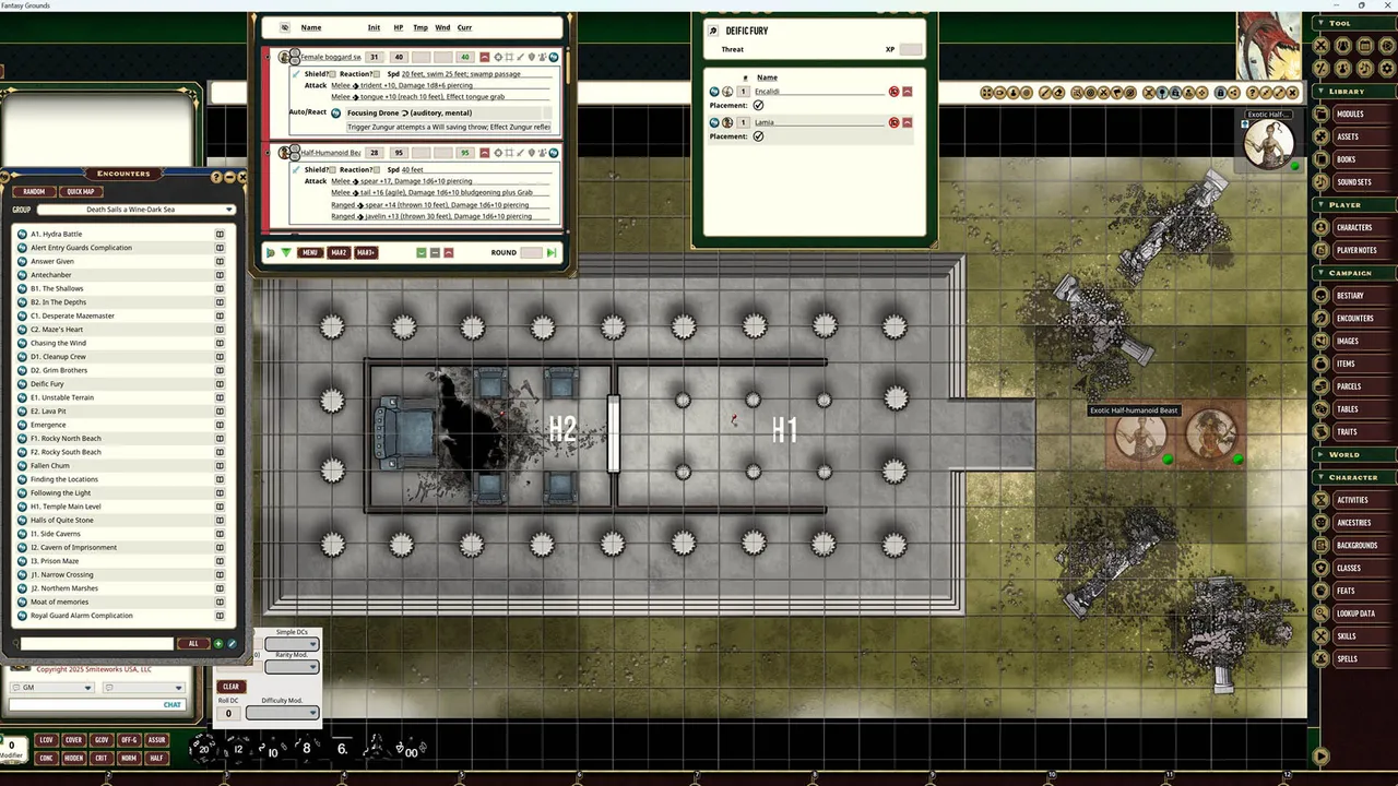 Fantasy Grounds - Pathfinder 2 RPG - Myth-Speaker Adventure Path: Death Sails a Wine-Dark Sea (2 of 3) Screenshot 0