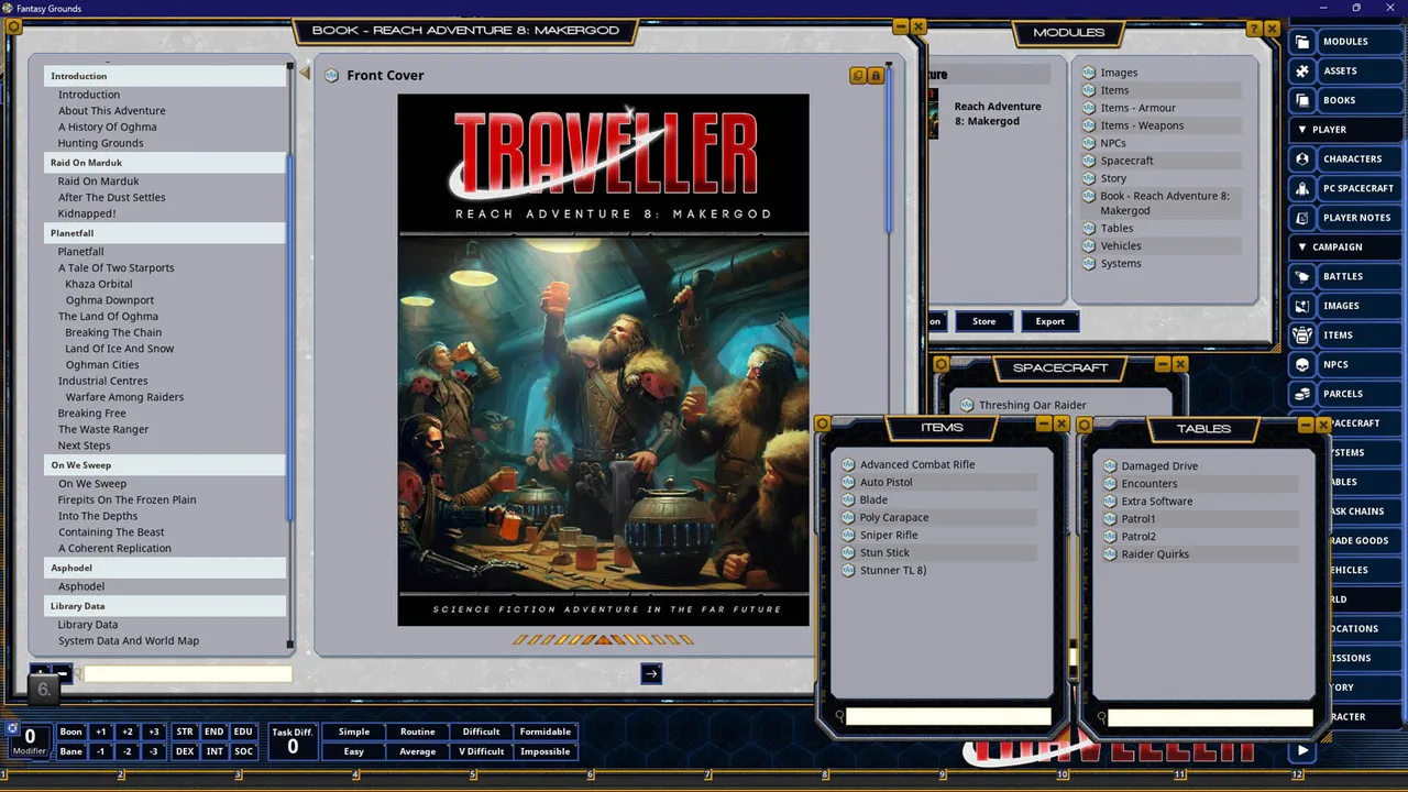 Fantasy Grounds - Traveller - Reach Adventure 8: Makergod Screenshot 1