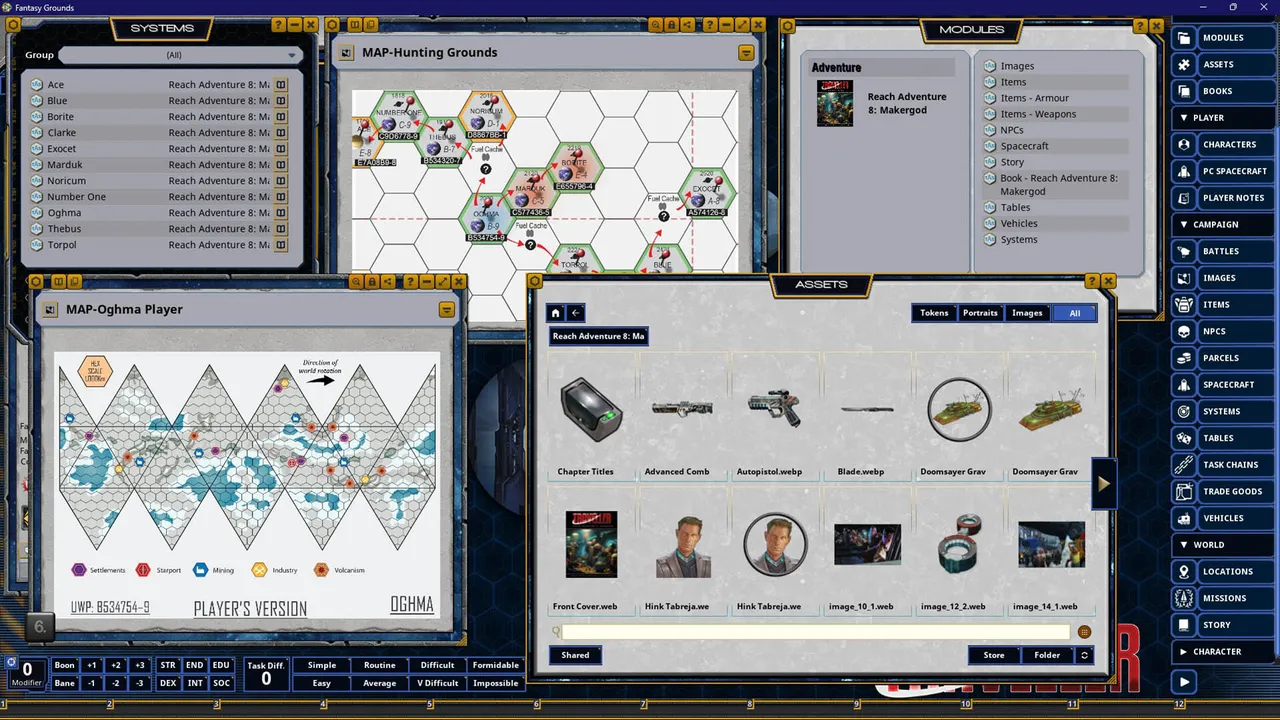 Fantasy Grounds - Traveller - Reach Adventure 8: Makergod Screenshot 2