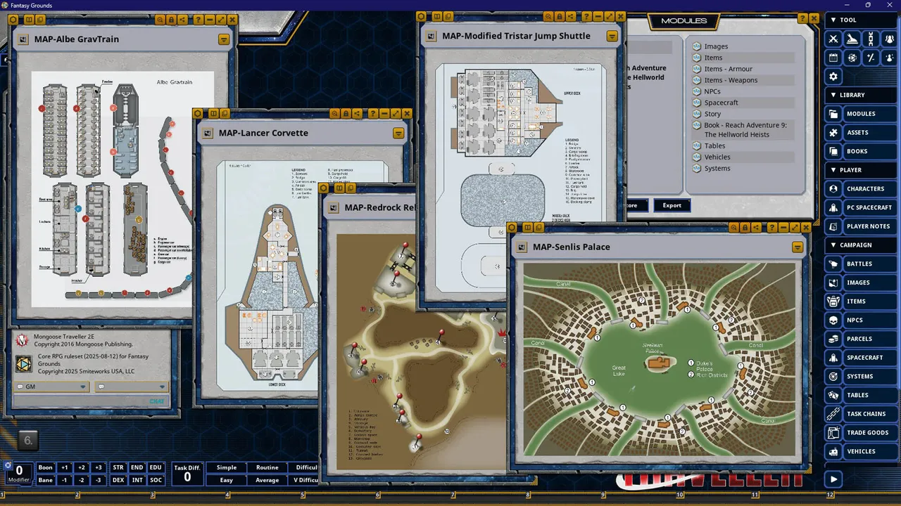 Fantasy Grounds - Traveller - Reach Adventure 9: The Hellworld Heists Screenshot 4