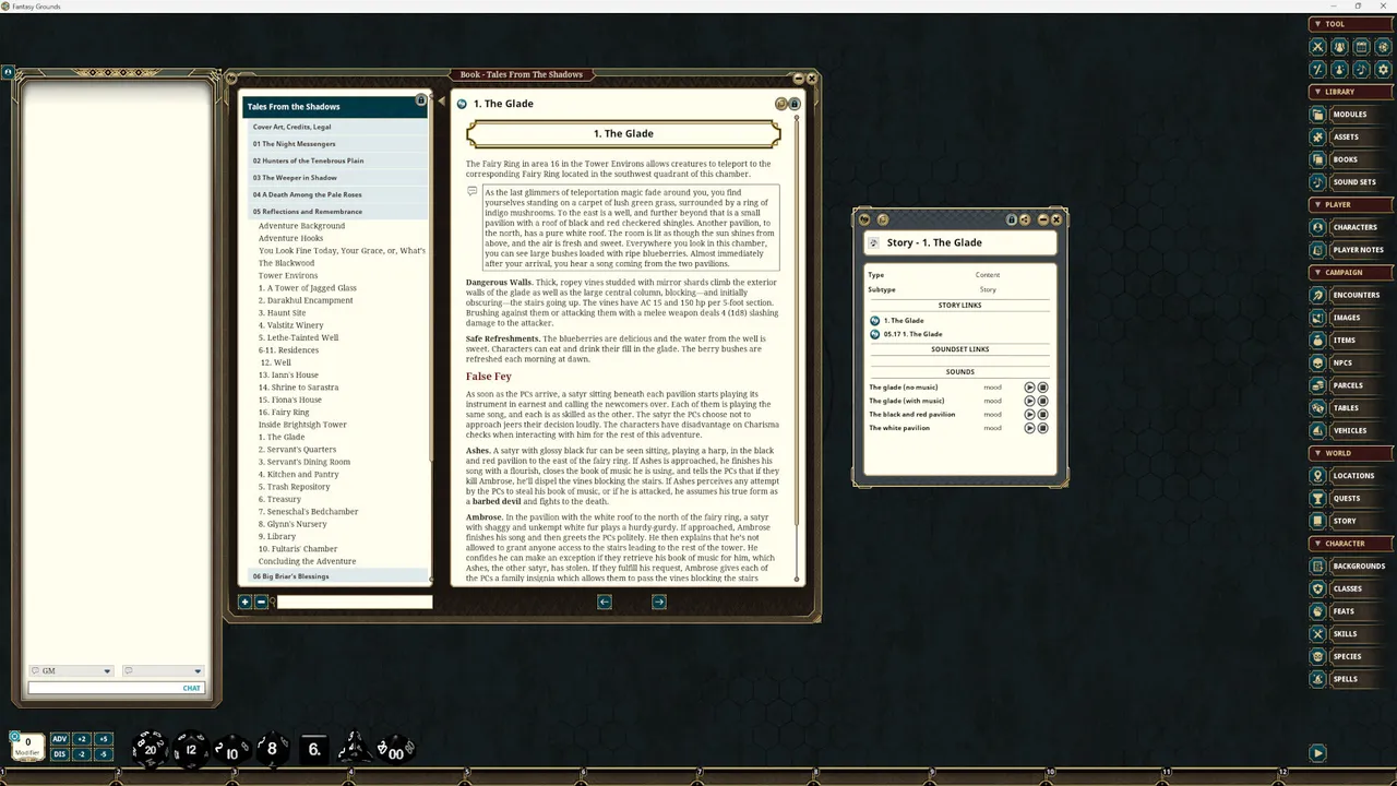 Fantasy Grounds - Tales From the Shadows - Syrinscape Sound Link Pack Screenshot 3