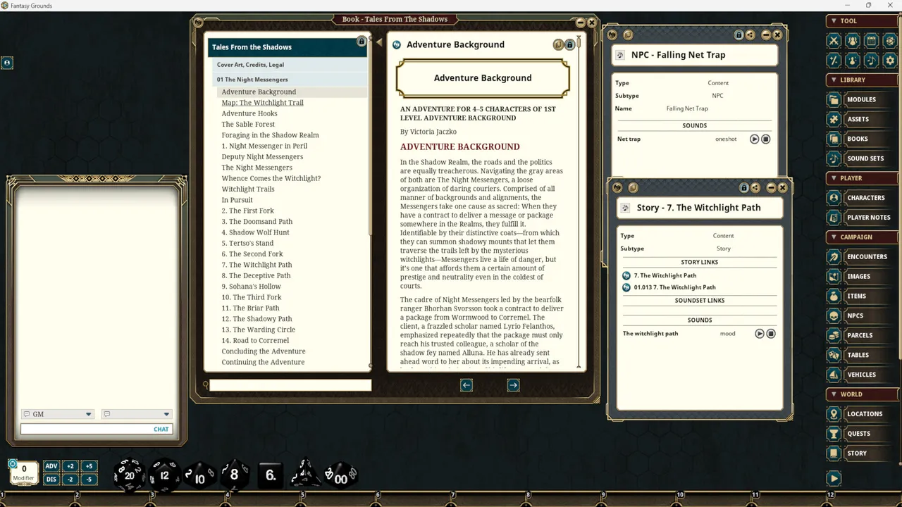 Fantasy Grounds - Tales From the Shadows - Syrinscape Sound Link Pack Screenshot 4