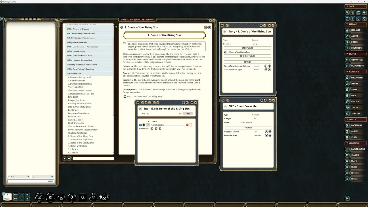 Fantasy Grounds - Tales From the Shadows - Syrinscape Sound Link Pack Screenshot 1
