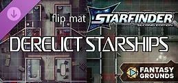 Fantasy Grounds - Starfinder 2 RPG - Flip-Mat: Derelict Starships