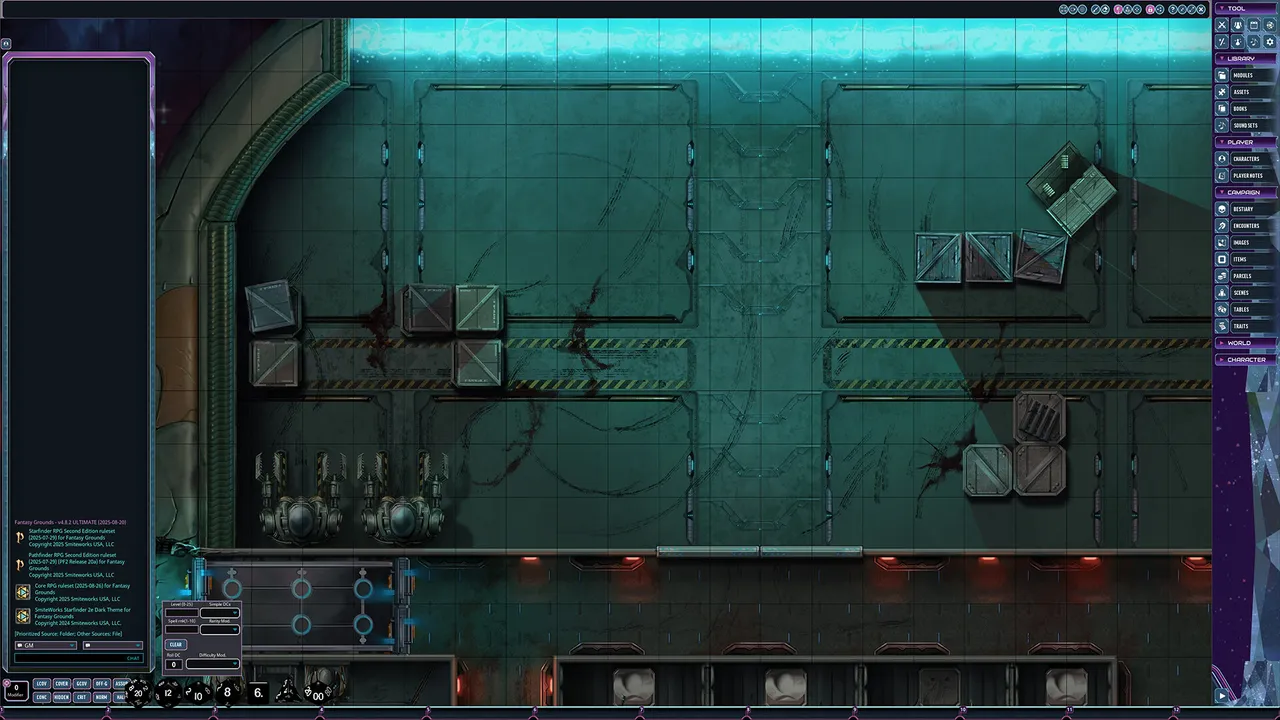 Fantasy Grounds - Starfinder 2 RPG - Flip-Mat: Derelict Starships Screenshot 3