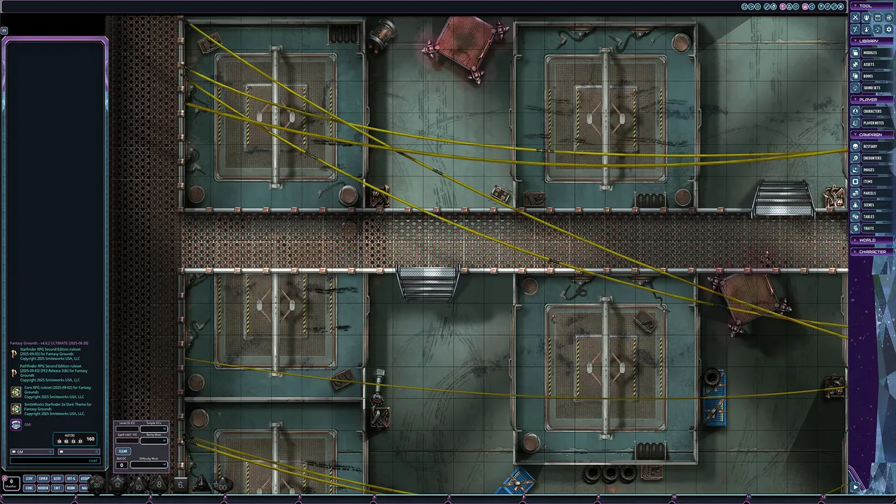 Fantasy Grounds - Starfinder 2 RPG - Flip-Mat: Garage Warehouse Screenshot 4