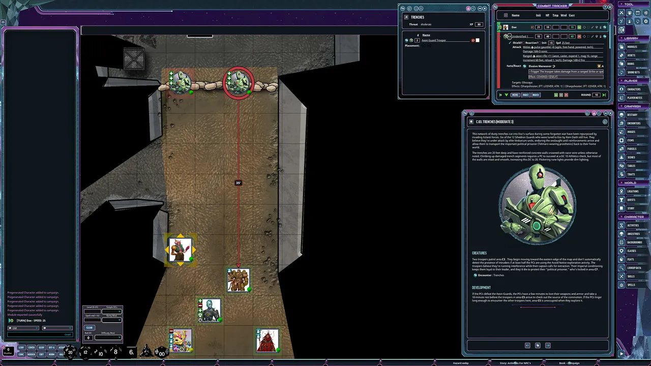 Fantasy Grounds - Starfinder 2 RPG - Guilt of the Grave World Screenshot 1