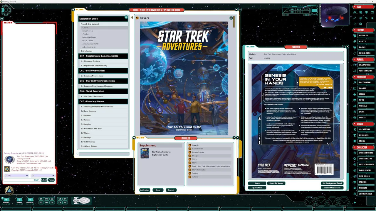 Fantasy Grounds - Star Trek Adventures - The Roleplaying Game - Exploration Guide Screenshot 0