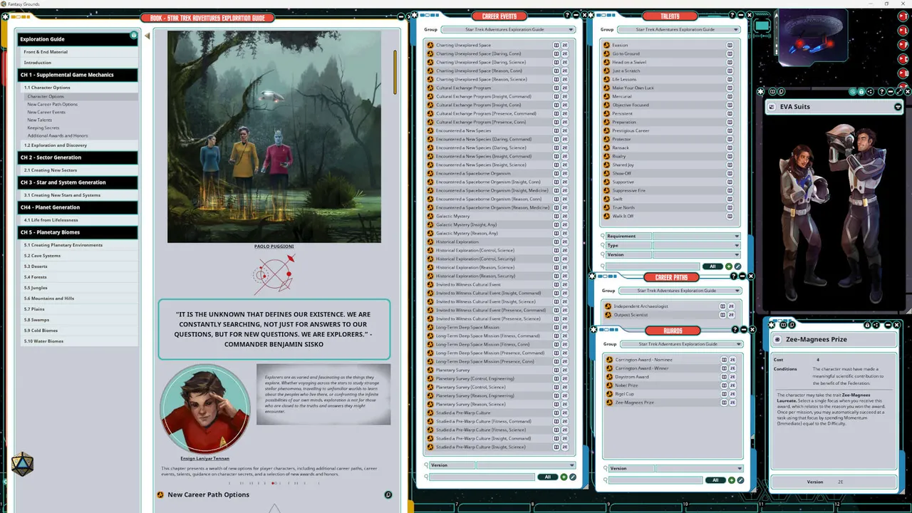 Fantasy Grounds - Star Trek Adventures - The Roleplaying Game - Exploration Guide Screenshot 1