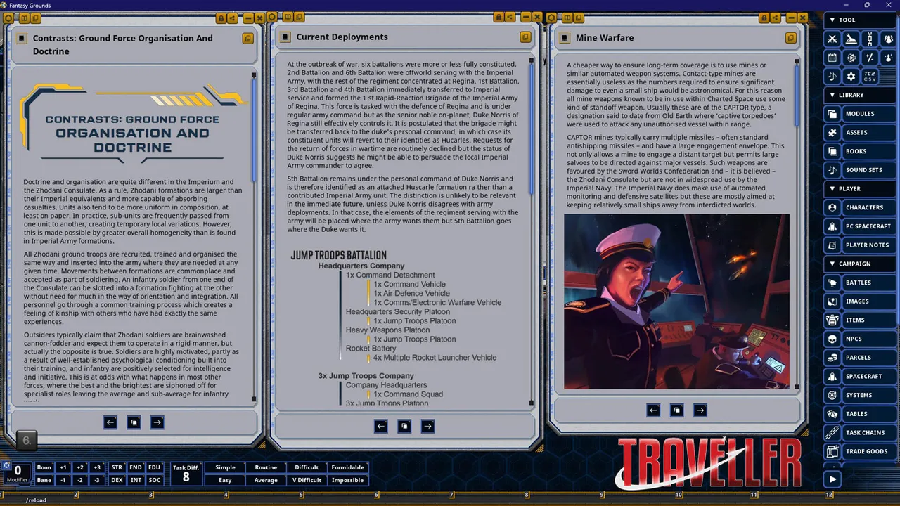 Fantasy Grounds - Traveller - The Fifth Frontier War: The ICS Papers Screenshot 3
