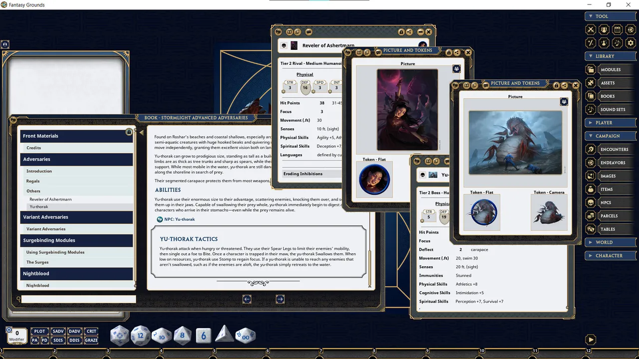 Fantasy Grounds - Stormlight Advanced Adversaries Screenshot 0