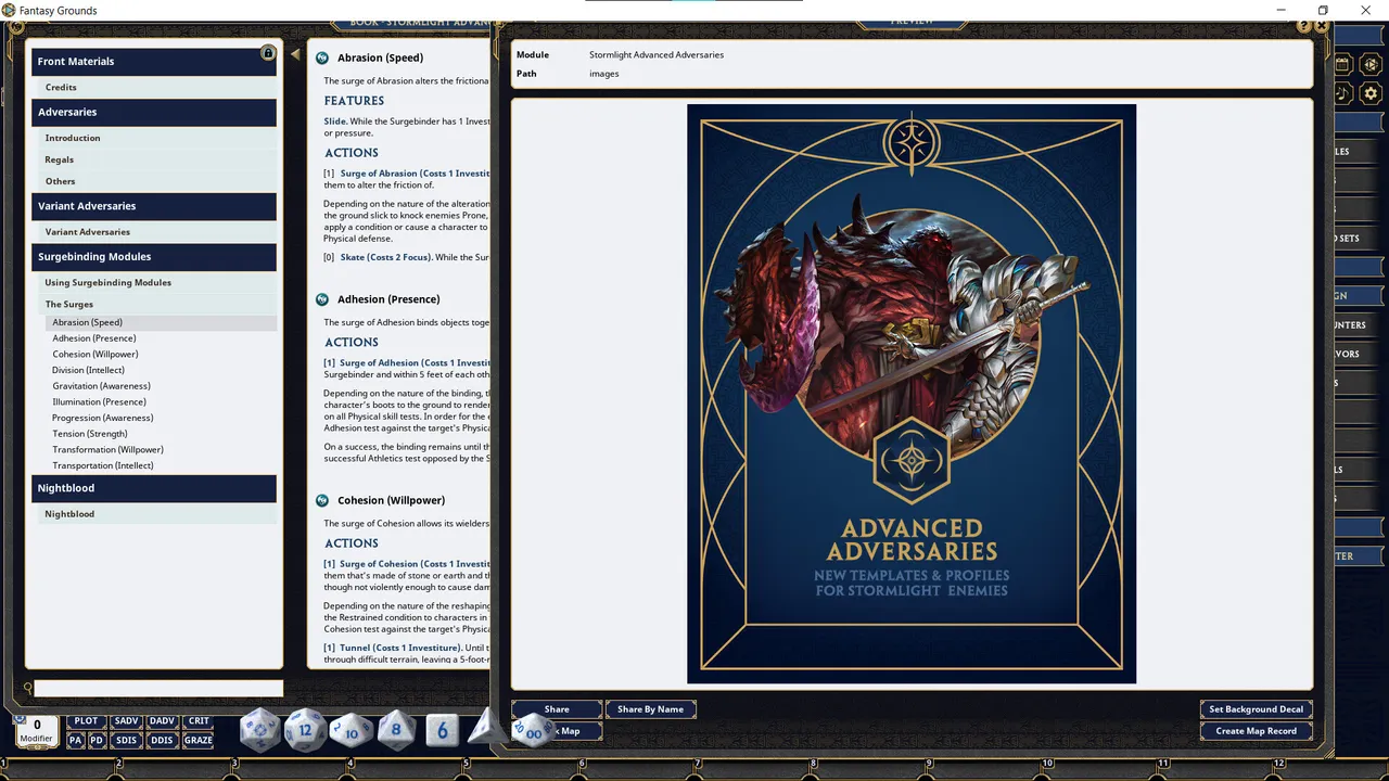 Fantasy Grounds - Stormlight Advanced Adversaries Screenshot 3