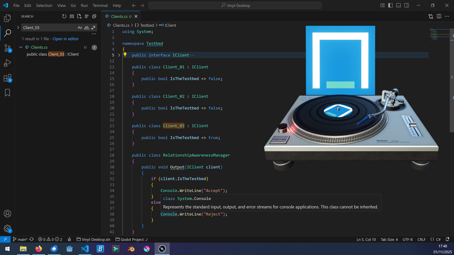 Vinyl Desktop Screenshot 1