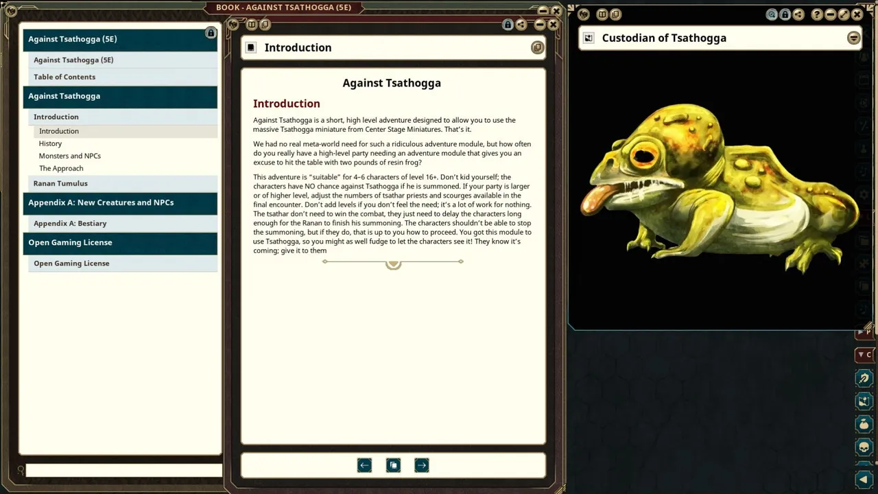 Fantasy Grounds - Against Tsathogga Screenshot 3