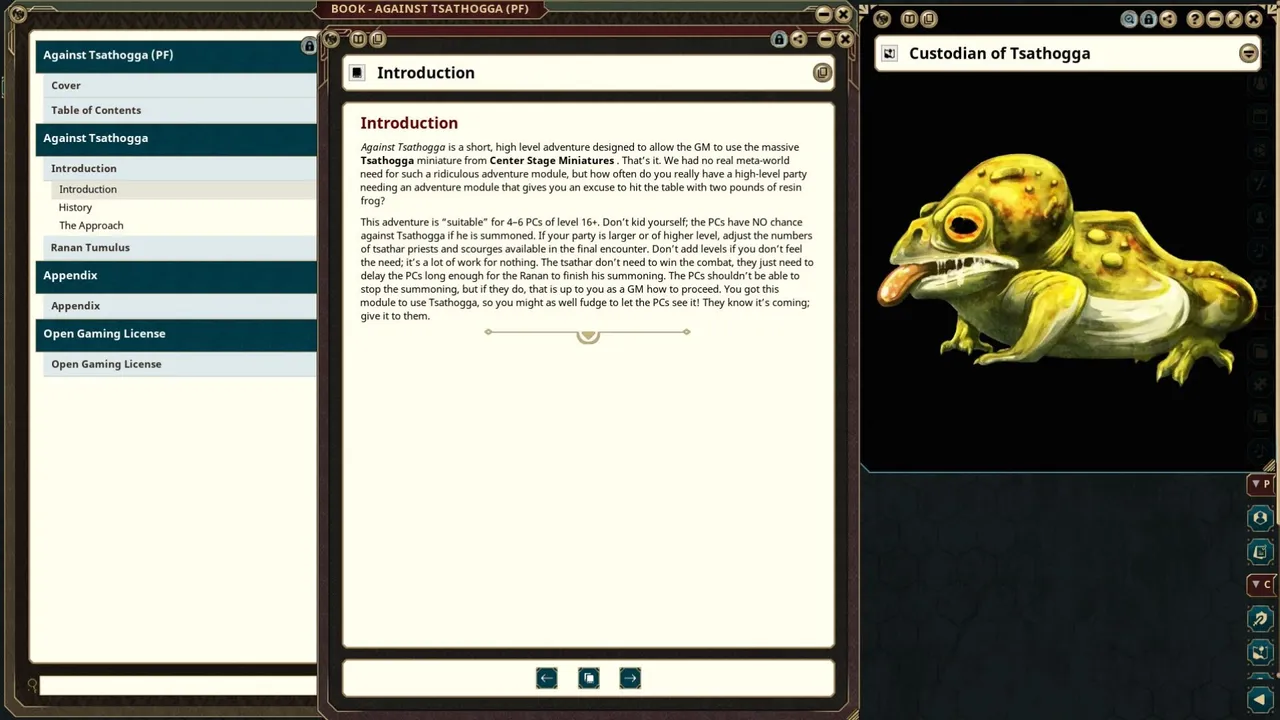 Fantasy Grounds - Against Tsathogga (Pathfinder) Screenshot 3