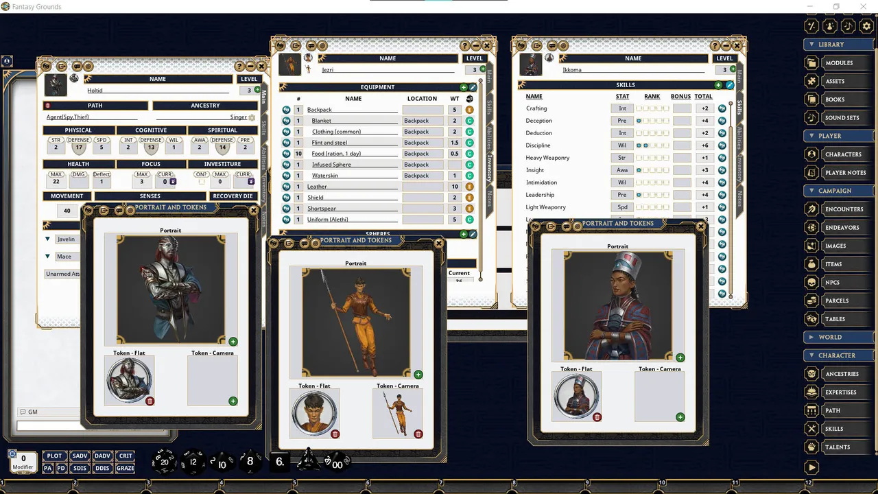 Fantasy Grounds - Stormlight: Speak the Words Screenshot 4