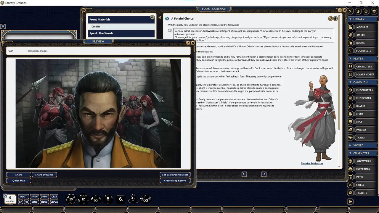 Fantasy Grounds - Stormlight: Speak the Words Screenshot 5