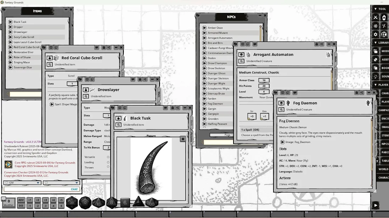 Fantasy Grounds - Belowdown for Shadowdark RPG Screenshot 4
