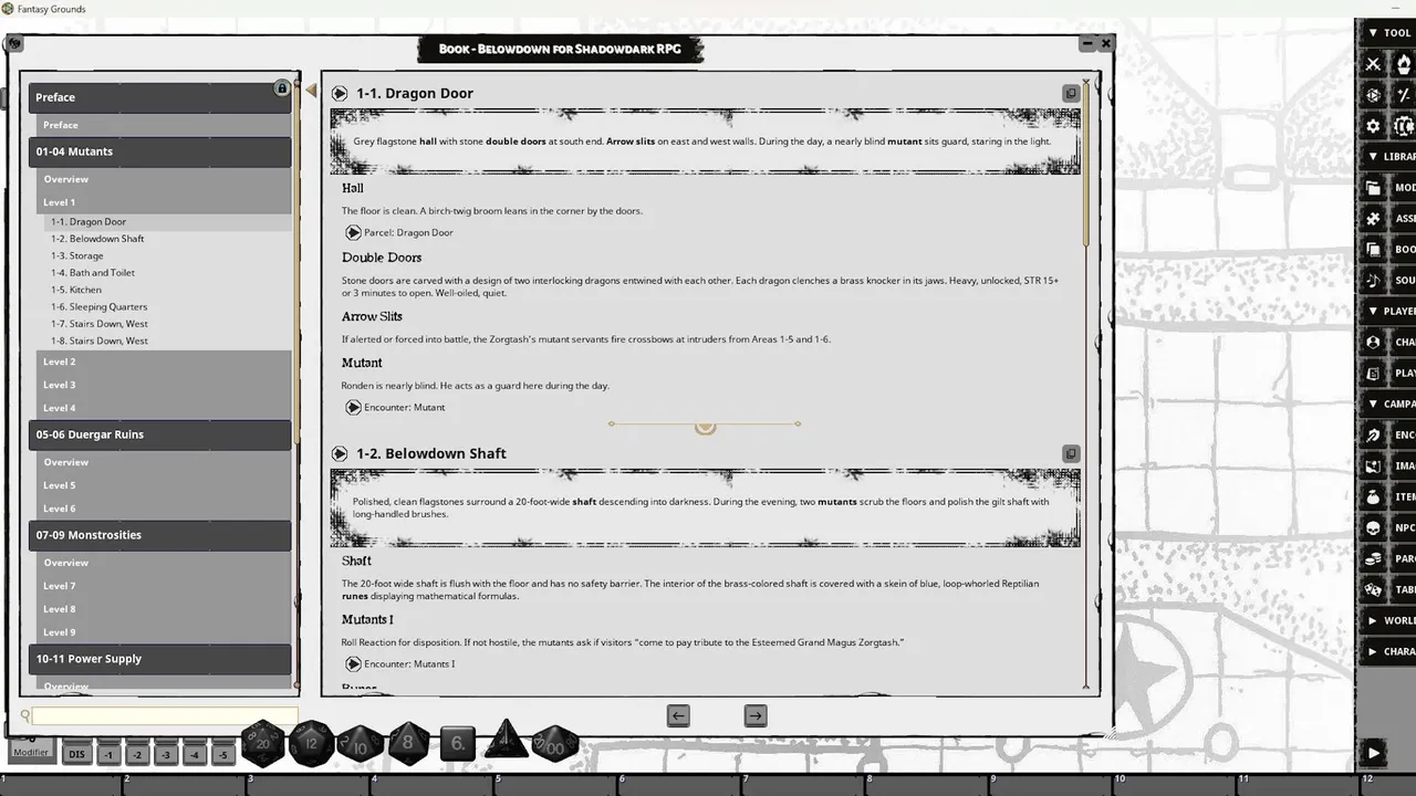 Fantasy Grounds - Belowdown for Shadowdark RPG Screenshot 0