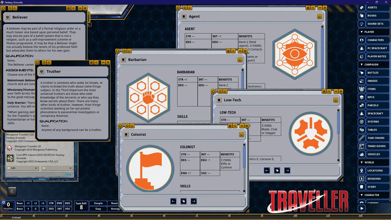 Fantasy Grounds - Traveller Companion Update 2024 Screenshot 4