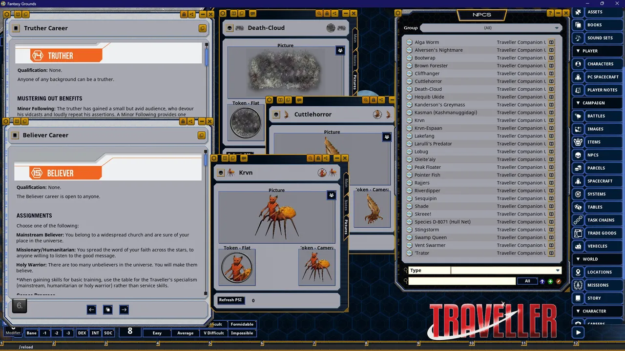 Fantasy Grounds - Traveller Companion Update 2024 Screenshot 3