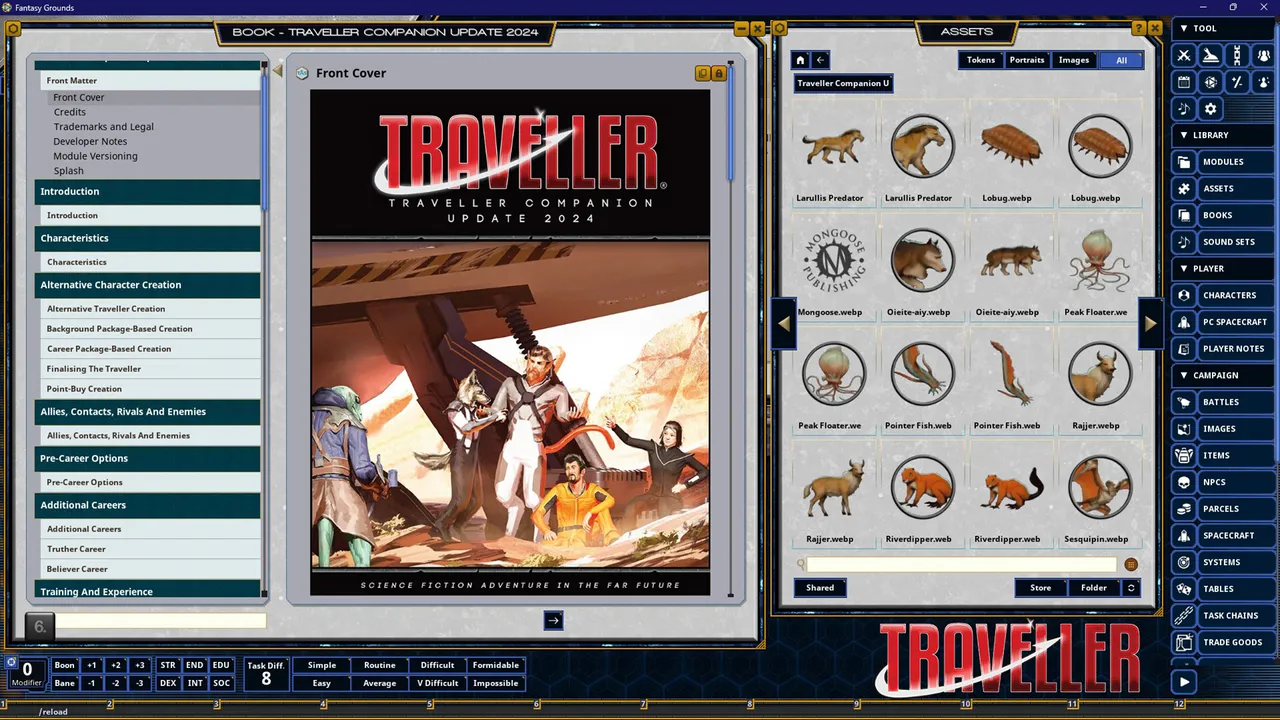 Fantasy Grounds - Traveller Companion Update 2024 Screenshot 2