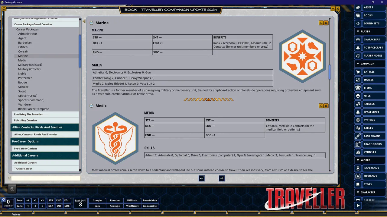 Fantasy Grounds - Traveller Companion Update 2024 Screenshot 0