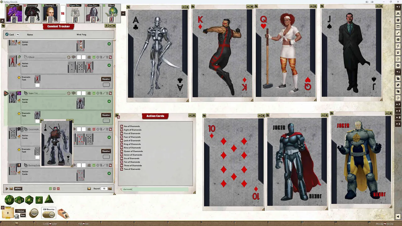 Fantasy Grounds - Savage Worlds - Necessary Evil Action Deck Screenshot 4