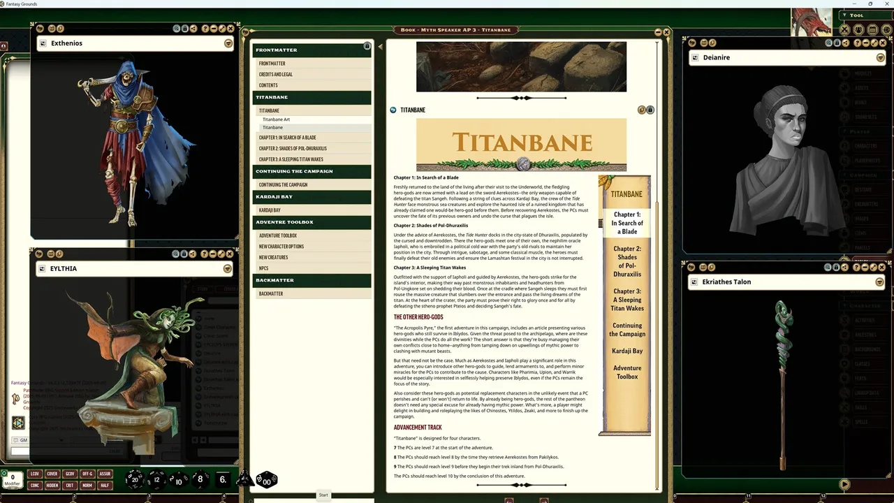 Fantasy Grounds - Pathfinder 2 RPG - Myth-Speaker Adventure Path: Titanbane (3 of 3) Screenshot 3