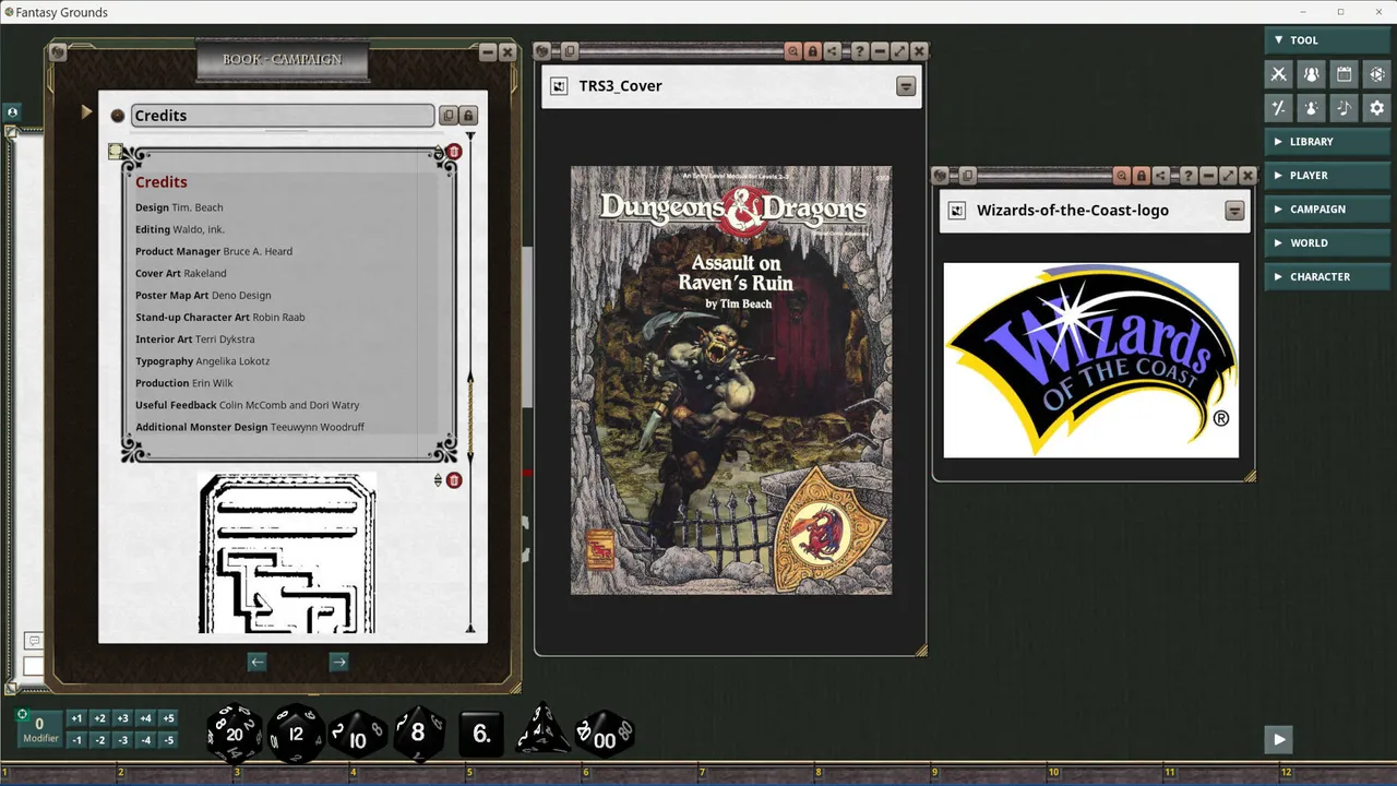Fantasy Grounds - D&D Classics: TRS3 Assault on Raven's Ruin (1E) Screenshot 4