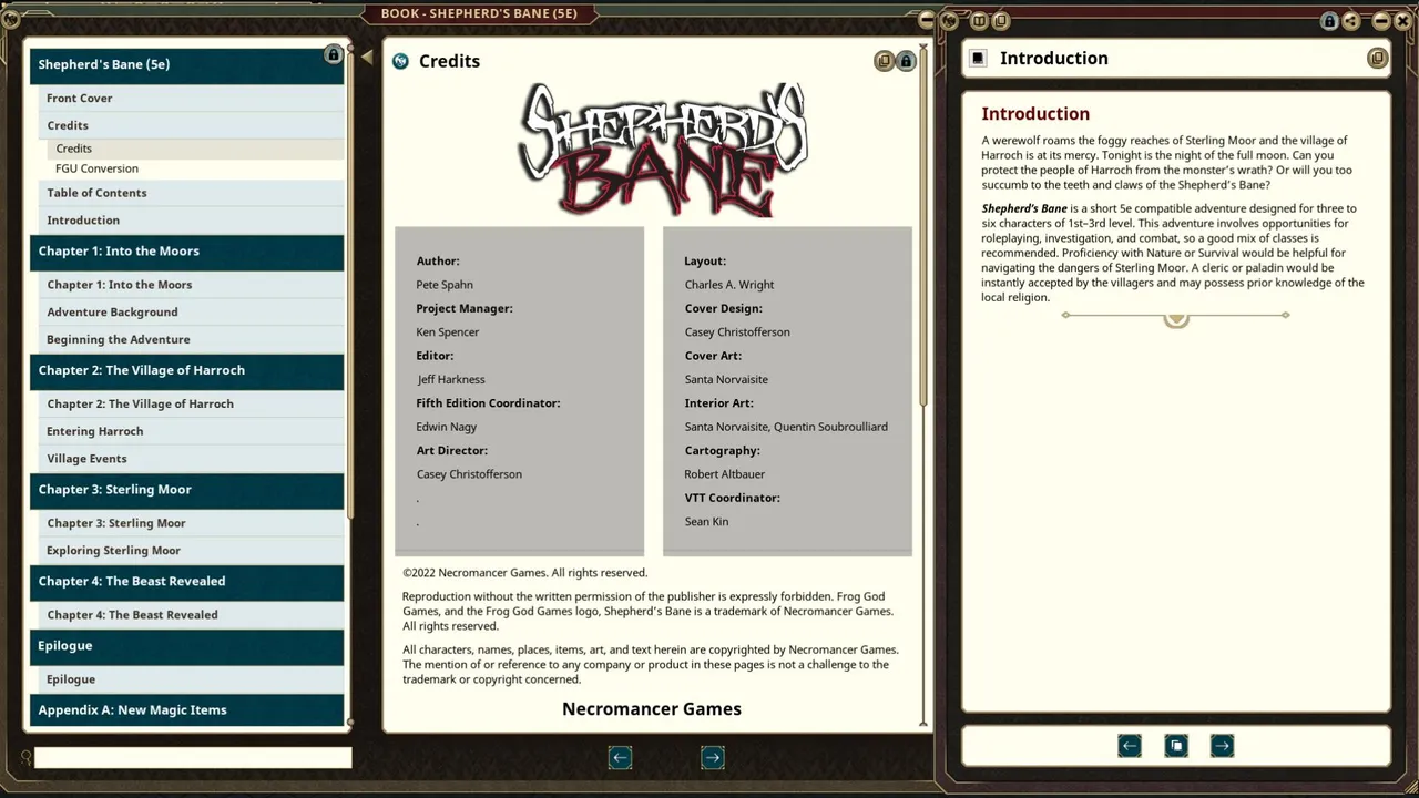 Fantasy Grounds - Shepherd's Bane (5E) Screenshot 2