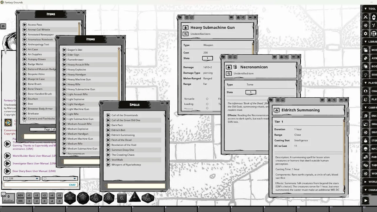 Fantasy Grounds - ArkhamDark for Shadowdark RPG Screenshot 2