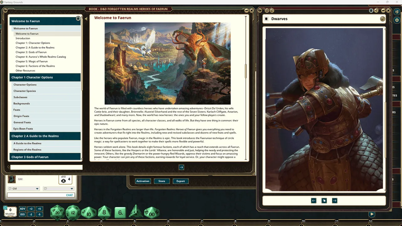 Fantasy Grounds - Dungeons & Dragons Forgotten Realms Heroes of Faerun Screenshot 1