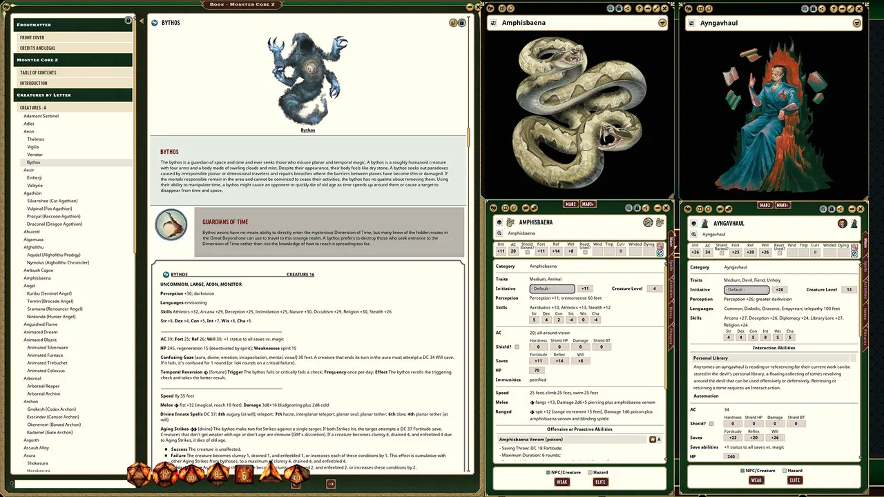 Fantasy Grounds - Pathfinder 2 RPG - Monster Core 2 Screenshot 1
