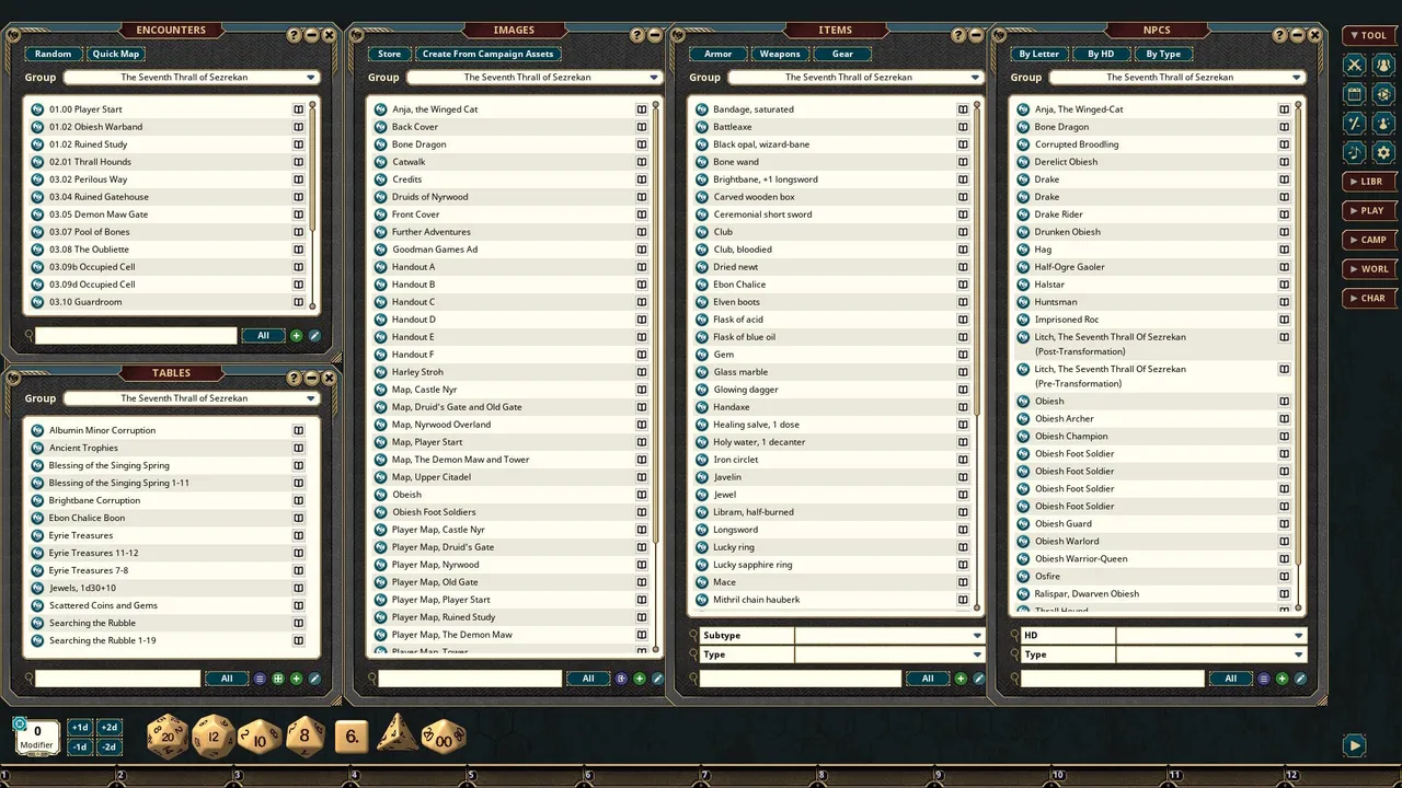 Fantasy Grounds - Dungeon Crawl Classics #108: The Seventh Thrall of Sezrekan Screenshot 1
