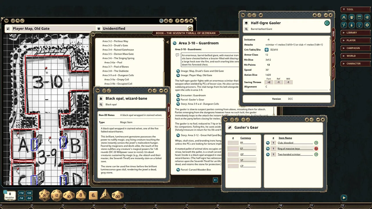 Fantasy Grounds - Dungeon Crawl Classics #108: The Seventh Thrall of Sezrekan Screenshot 0