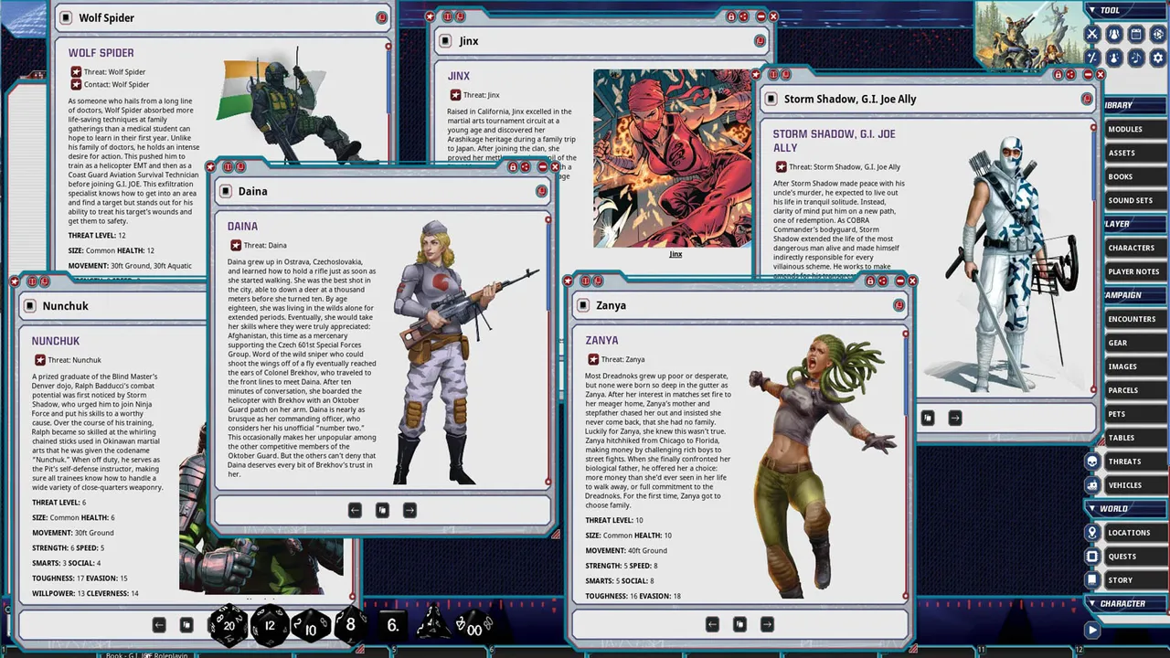 Fantasy Grounds - G.I. JOE Roleplaying Game Intercontinental Adventures: Factions in Action Vol. 2 Screenshot 5