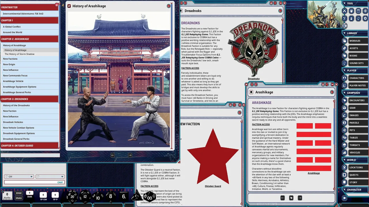 Fantasy Grounds - G.I. JOE Roleplaying Game Intercontinental Adventures: Factions in Action Vol. 2 Screenshot 1