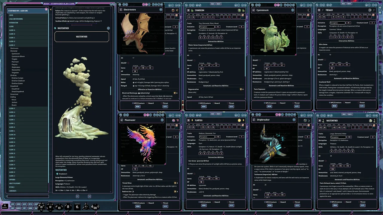 Fantasy Grounds - Starfinder 2 RPG - Alien Core Screenshot 3